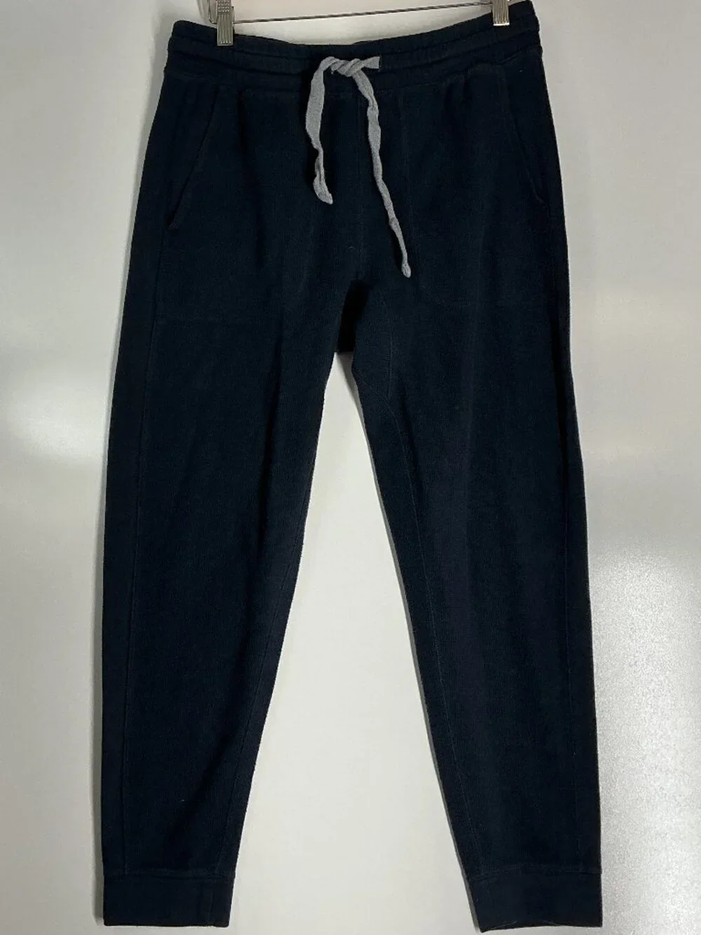 Banana Republic Brushed Waffle-Knit Jogger Pants Navy Blue Men’s M